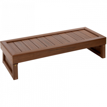 Ступень для СПА бассейна пластиковая одинарная с LED подсветкой Brazilian Teak (рис.2)